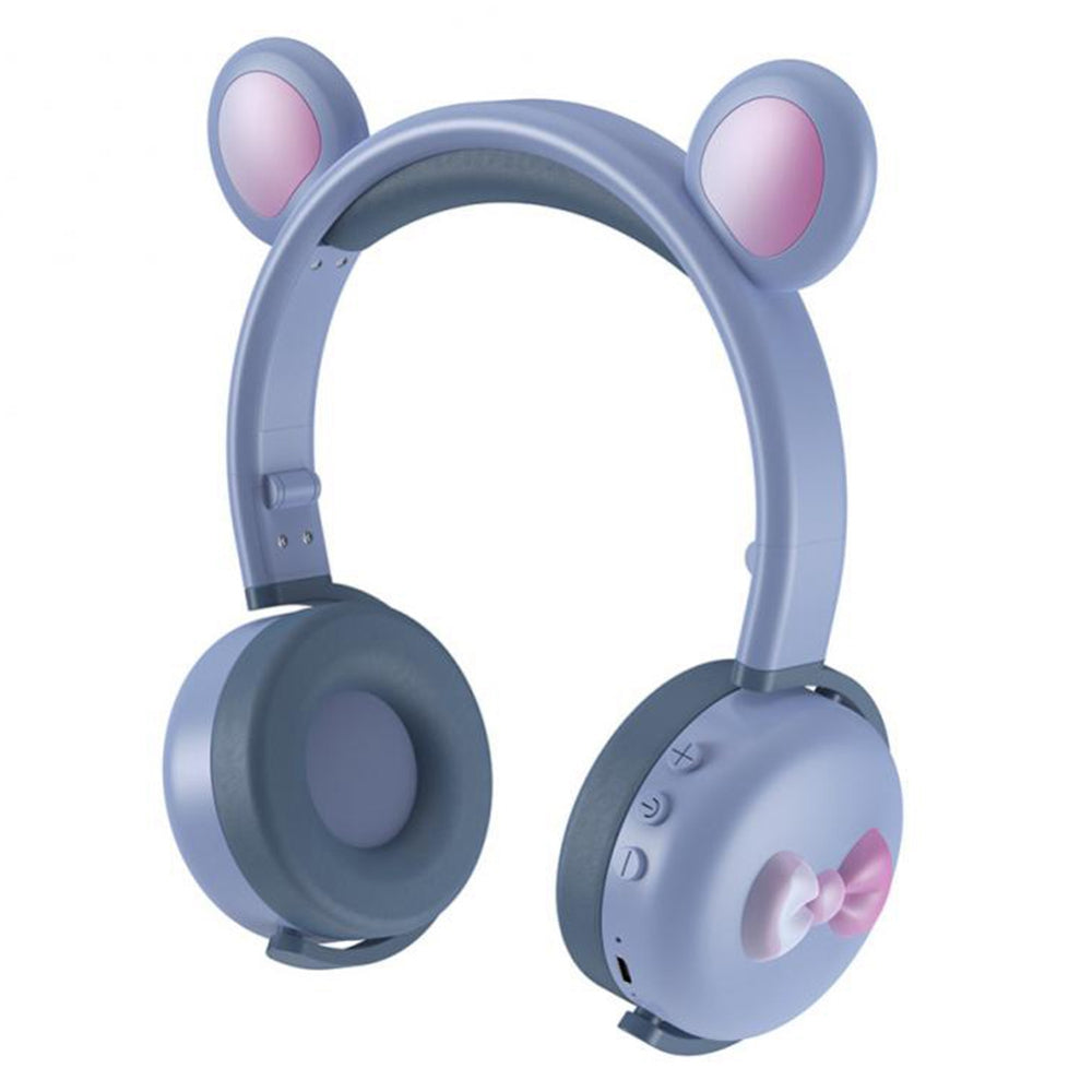 BK7 Cute Bear Wireless Bluetooth Headset Cartoon LED Light AUX-In Over Ear Headphone Children's Gift (CE Certificated) BK7 Cute Bear Wireless Bluetooth Headset Cartoon LED Light AUX-In Over Ear Headphone Children's Gift (CE Certificated)